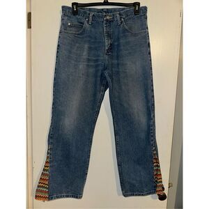Wrangler Jeans Women’s 35 x 30 Blue Denim Straight Leg 9760WDR Classic Western P